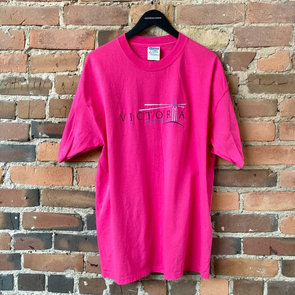 NWOT Unisex Victoria BC 🇨🇦 100% Cotton Short Sleeve Pink T-Shirt.  Size:XL